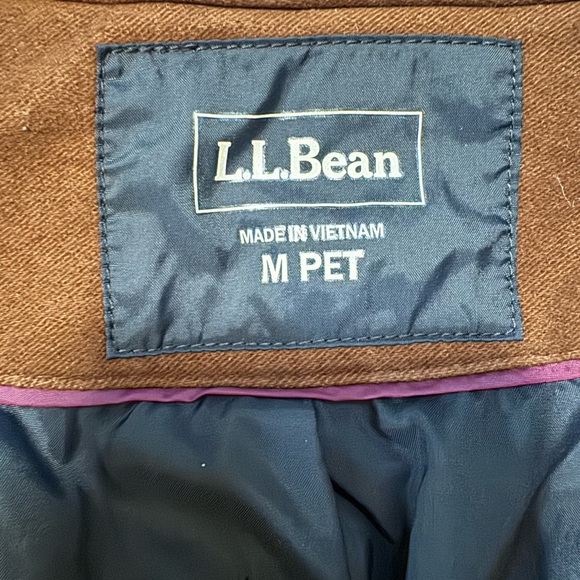 Vintage L.L. Bean Women's Chocolate Brown Cotton Coat - Picture 4 of 12